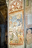 Verona - San Fermo Maggiore - Chiesa inferiore, affresco del Battesimo di Ges (XII secolo) 